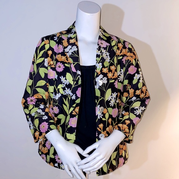 Sigrid Olsen Jackets & Blazers - VTG SIGRID OLSEN Floral Print Blazer Size 4